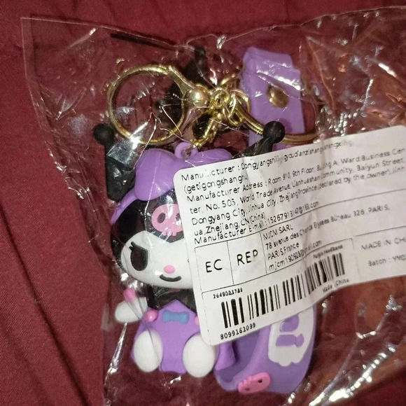 2 FOR $30 BRAND NEW Kuromi keychain- (#930)(L) - Picture 2 of 3